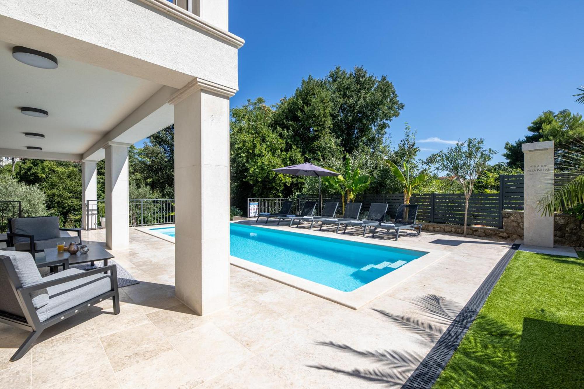 Villa Pafran With Heated Pool Krk Крк Экстерьер фото